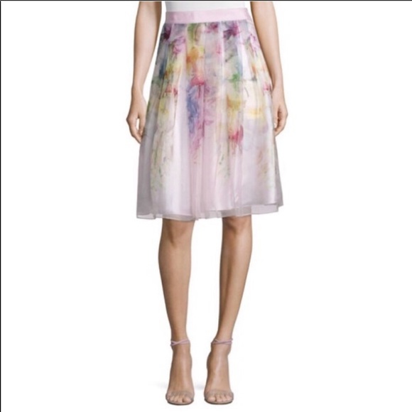 Ted baker  midi length tea skirt size 0 - Picture 6 of 9